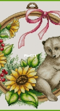 Art Stitch - Bear in a Hoop by Natalia XSD