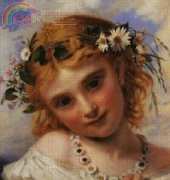 Golden Kite 569 - Young Girl With a Garland of Marguerite