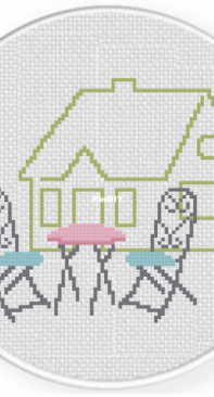 Daily Cross Stich - Cottage Table and Chairs