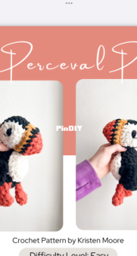 Junebug and James - Kristen Moore - Mini Perceval Puffin