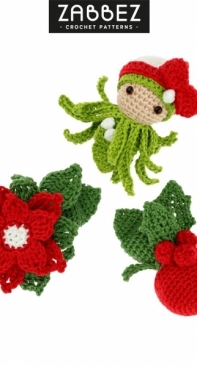 Zabbez - Bas den Braver - Mini Flower Friends - Mini Holly Hanne, Poinsettia Peter, Mistletoe Maci - Mini Agrifoglio Hanne, Stella Di Natale Peter, Vischio Maci - Italian