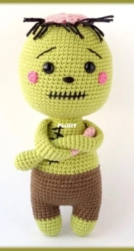 JuliHMtoys - Julia Matiienko - Zombie Doll with Open Brain
