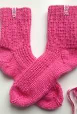 Socks with Ribbon and Button Detail