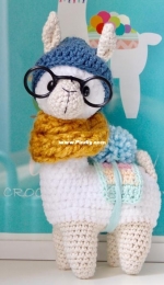 Aukillu Creative Crochet - Monica Santos Schneider - Hipster Llama  - Spanish - Translated