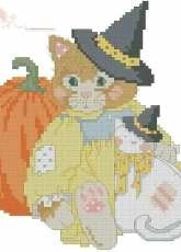 Gloria & Pat - Calico Kittens - Happy Halloween