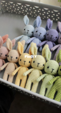 Erica and Eleanor - Priscillia Uloho - Mini Crochet Bunny