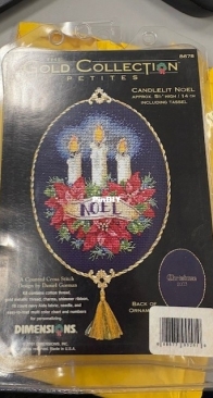 Dimensions Noel ornament