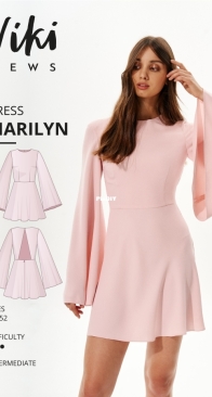 Viki Sews - Marilyn Dress - Мэрилин платье - English, Russian