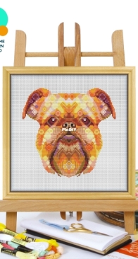 Awesome Pattern Studio - CS2107 - Mandala Brussels Griffon XSD