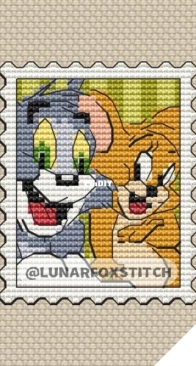 Lunar Fox Stitch - Cat and mouse
