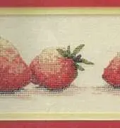 Strawberries from Just Cross Stitch, April 1990