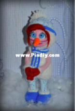 Anpilogova Anastasia - Girl in a Snowman Costume - Russian