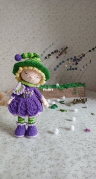 Sue the lavender girl-KnitAmiracle