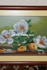Still life with peaches by Bo