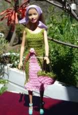 Maguinda Bolsón - Florence dress and bag set for dolls