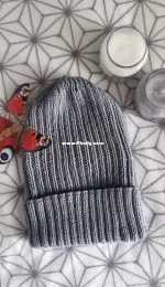 Easy Everyday Beanie by Monnie Knit-Italian-Free