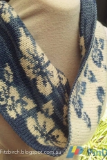 Double Knit Floral Cowl by Louise Fitzpatrick/ FitzBirch Crafts-Free