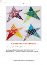 During Quiet Time-Confetti Star Block-Free Pattern