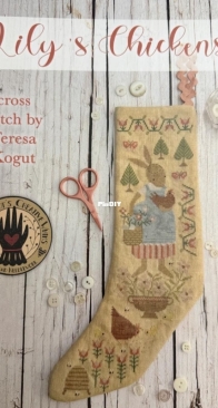 Teresa Kogut's Creative  Whims XS381 Lily's Chickens (Stocking) XSD