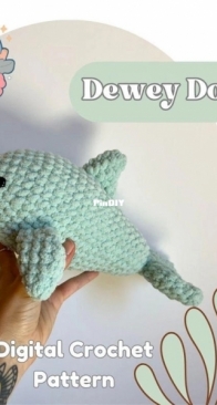 Poms and Posies - Megan Cho - Dewey the Dolphin