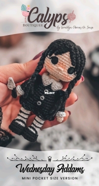 Calypso Boutiquee - Geraldine Chirinos de Souza - Wednesday Addams Mini Pocket Size Version