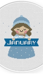 Daily Cross Stitch - January Maiden
