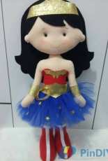 Atelier LyCaseand Mulher Maravilha -Wonder Woman Felt Pattern -  Portuguese
