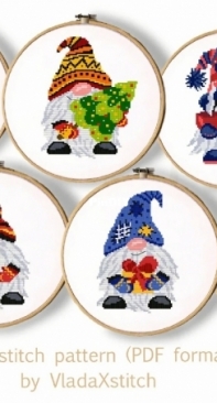 Vladaxstitch - Christmas Gnomes PCS