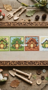 Moonlit Patterns - Cozy Woodland Home Stamp Style