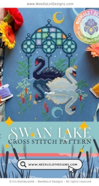 Needlelot Designs - Swan Lake by Iris Kleinbussink XSD