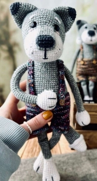 Moomigurumi - Momigurummi - Momigurumi - Momigurum_i - Sviatlana Bozhko - Sveta - Gray Wolf - Russian