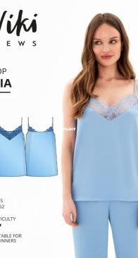 Viki Sews - Dia Top - Дия топ - Sizes 34-52 - English, Russian