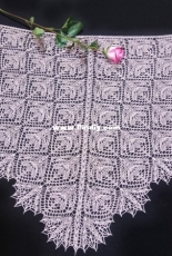 Flower Waltz Shawl by Olga Shkineva - English,  Russian