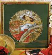 November Lady by Mucha from Wonderful Moments 10 2005 Russian