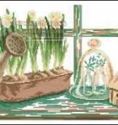 DMC BK 246 Shelf with watering can and bell