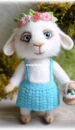 Lera Crochet - Valeria Zhemchugova (Gavrilova) - Жемчугова Гаврилова Валерия - Mia the lamb - Овечка Мия - Russian