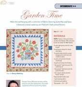 Fons and Porters Love of Quilting July-August 2012 - Garden Time-Free Wall Hanging Quilt Pattern
