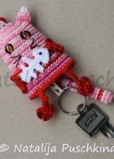 HandMade By Natalija - Natalija Puschkina - Cat Keychain - German