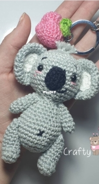 Crafty Lacey - Handmade by Lacey - Keychain Little Koala - Free