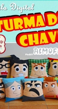 Panos e Planos - Alice Moreira - Almofadas Turma do Chaves - Portuguese