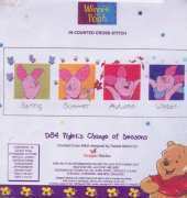 Designer Stitches D84  Piglets Change Of Seasons