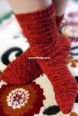 Kerriknits Designs- Kerri Blumer - Baltic Amber Socks