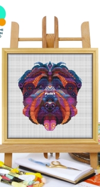 Awesome Pattern Studio - CS2106 - Mandala Bouviers des Flandres XSD