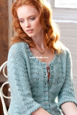 Yarnspirations - My Fair Cardi by Julie Farmer - Free