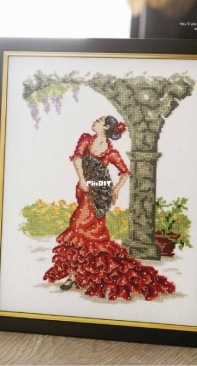 Spanish Spirit - Flamenco Dancer by Maria Diaz from Cross Stitch Gold 112 XSD