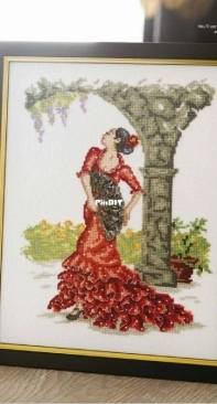 Spanish Spirit - Flamenco Dancer by Maria Diaz from Cross Stitch Gold 112 XSD
