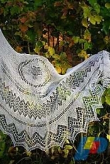 Ailigas Shawl by Christa Becker /ullaneule.net-English,German,Finnish-Free