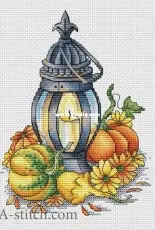 Lantern with Pumpkins by Svetlana Sichkar