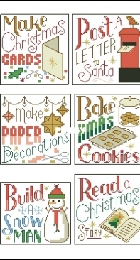 Christmas Activity Cards by Emma Congdon from The World of Cross Stitching TWOCS 339 XSD