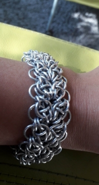 Chain mail-butterfly bracelet